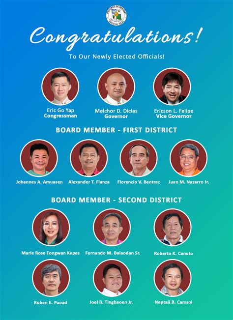 PROVINCIAL OFFICIALS .